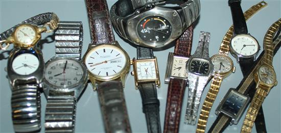 Collection of Seiko and other ladies and gents wristwatches, various(-)